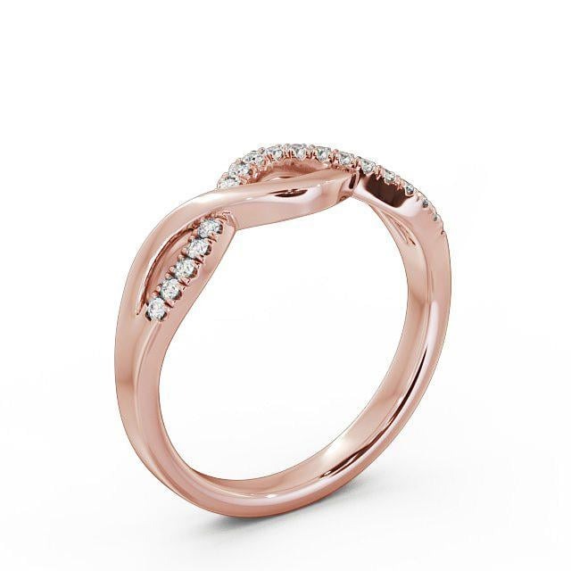Juno 0.09ct Round Lab Diamond Infinity Design Ring